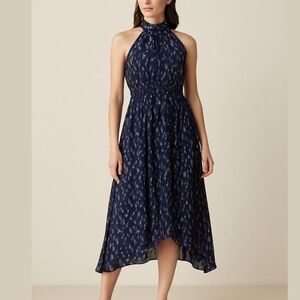 Anthropologie Moon River Halter Midi Cocktail Dress